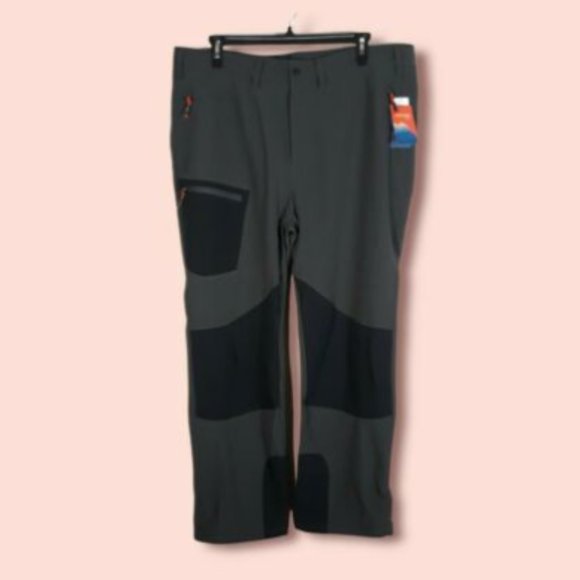 Outdoor Shaping Hiking Soft Shell Pants Women's 43 x 31 Gray Adjustable Waist - Picture 2 of 10